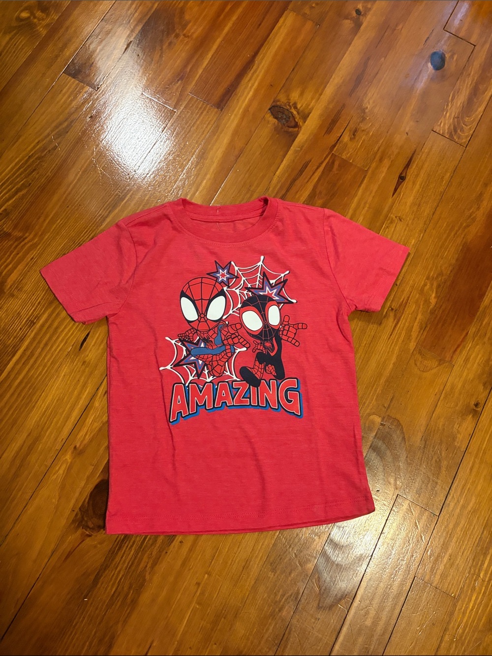 NWT Red Spidey & His Amazing Friends Graphic Tee